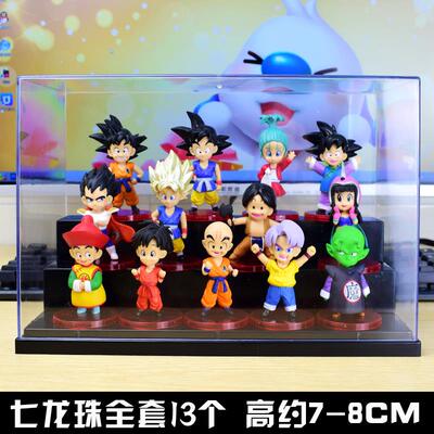 高档车q版七龙珠动漫悟手办 全套公仔孙空赛亚人模偶型载摆件玩具