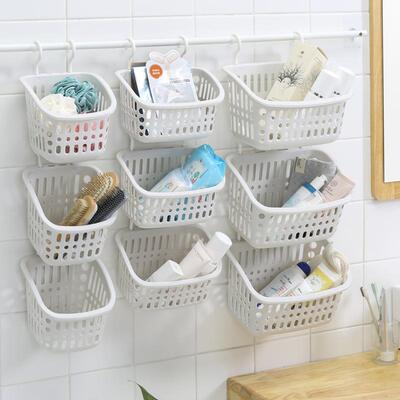 Bedside storage hanging basket, wall-mounted shelf for dormi