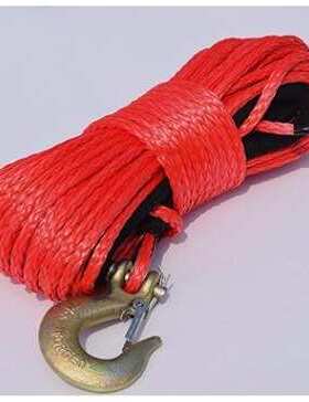 6mmx30米合成纤维绳绞盘绳 7700磅1/4拖车绳 拖车钩UHMWPE电动绞