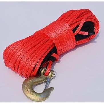 6mmx30米合成纤维绳绞盘绳 7700磅1/4拖车绳 拖车钩UHMWPE电动绞