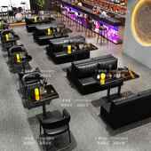 清吧酒吧台球室沙发卡座甜品奶茶店咖啡西餐厅烧烤店商用桌椅组合