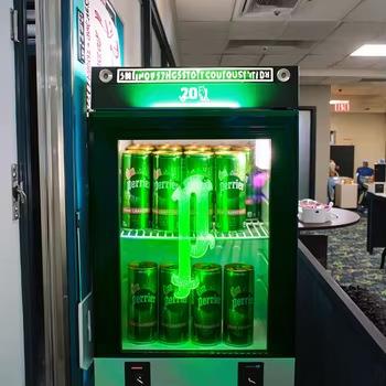 21LLED激光LOGO迷你饮料冰箱吧台小冰箱