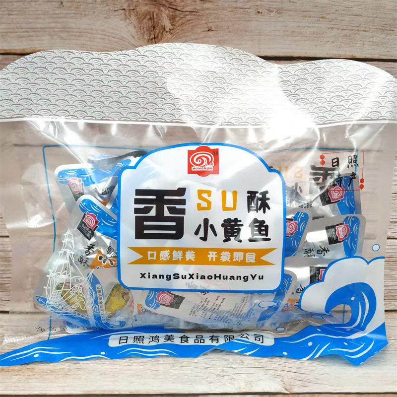 日照弘润香酥小黄鱼385g带鱼即食黄花鱼干零食特产独立小包装