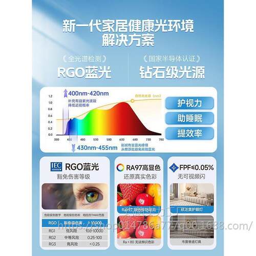 欣芝美护眼卧室灯现代简约LED客厅吸顶灯家用智能餐厅书房间灯具