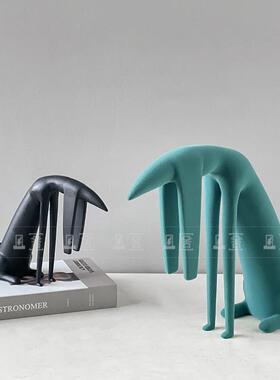 创装意简约机狗饰样板间儿童房中DNG酒店器酒柜电视柜金属新式摆