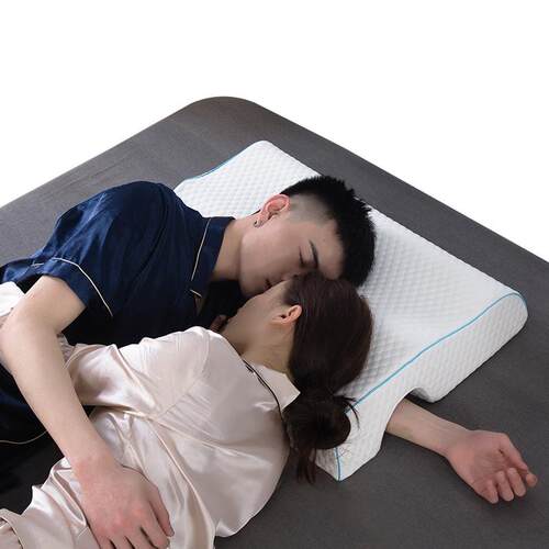 情侣枕头防压手臂枕头亚马逊睡眠记忆枕双人枕护颈椎枕芯跨境