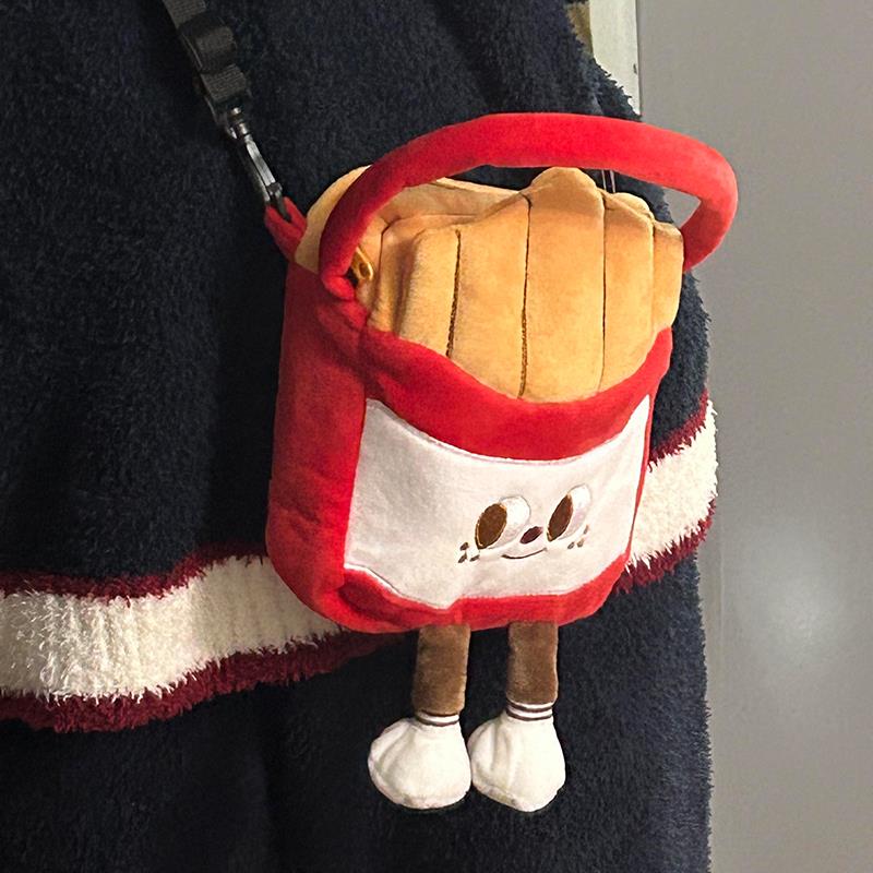 可爱薯条拍立得收纳包富士mini12/11/9/8/7照相机便携手提保护套