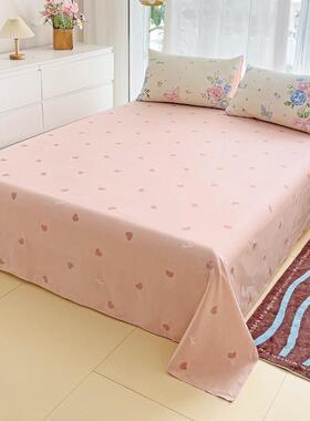 全棉床三单款四学件KJB套碎花生宿舍纯棉南通纺家被套件套四季款
