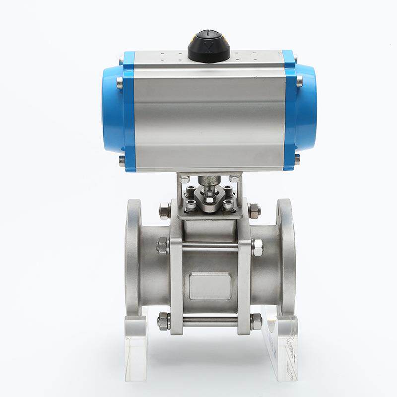 气动陶瓷球阀Q641TC-16陶P耐双作用磨高法兰锂804电池专用温瓷球