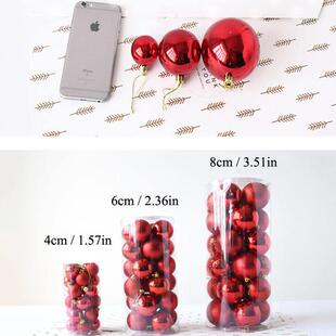 Set 4cm 24pcs Ball Hanging Baubles Ornaments Christmas Tree