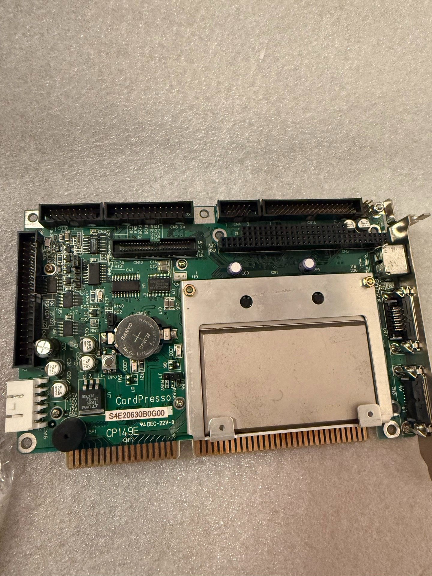 工业设备控制主板。CARDPRESSO SEK0630B0