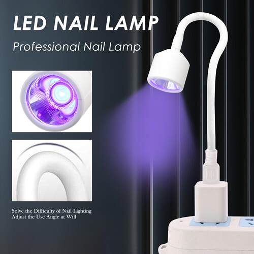 UV LED Nail Lamp Mini Quicky-Dry UV Light for Nail Tips DIY