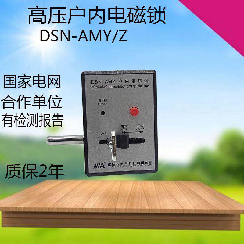 哈陆拉DSN-AMY/Z户内高压磁力锁 开关柜门无手柄柄门锁 DC AC220V