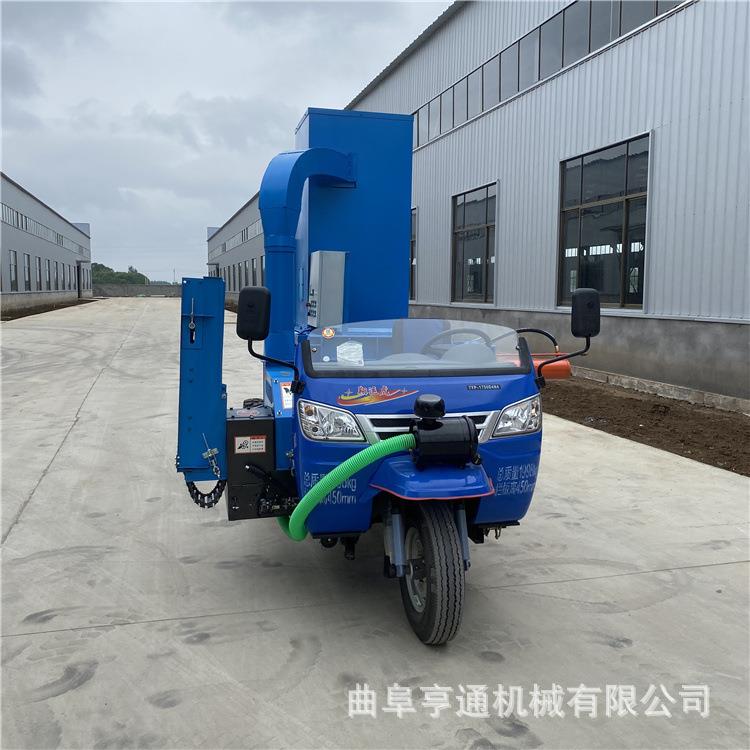 三轮车载式干湿秸秆粉碎打包机 柴油款鲜牧草秸秆青储压块套袋机