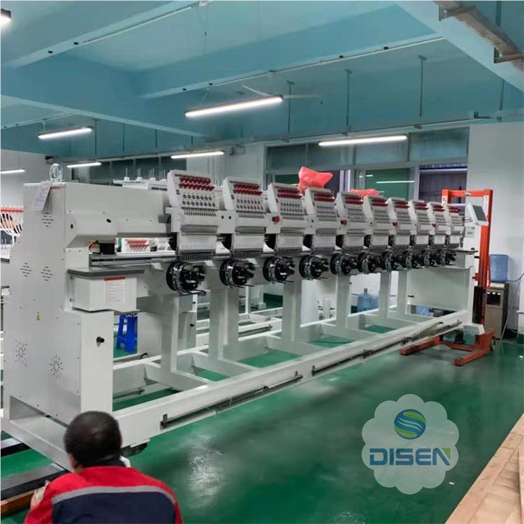 头电脑多功能绣花机全自厂动高速十1台0头平绣大型式工业绣DSC-W1