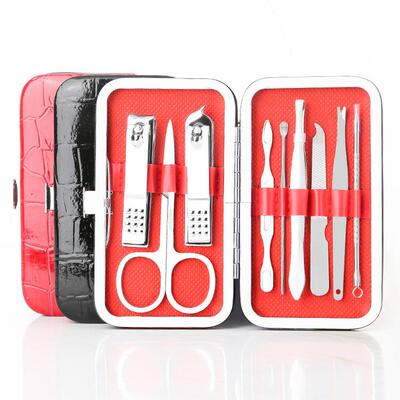 9-Piece Beauty Kit for Home Use Including Eyebrow Grooming,