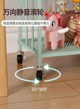 A9置L简易书桌旁小书架F779H995铁落地物架客室厅可移动艺架子卧