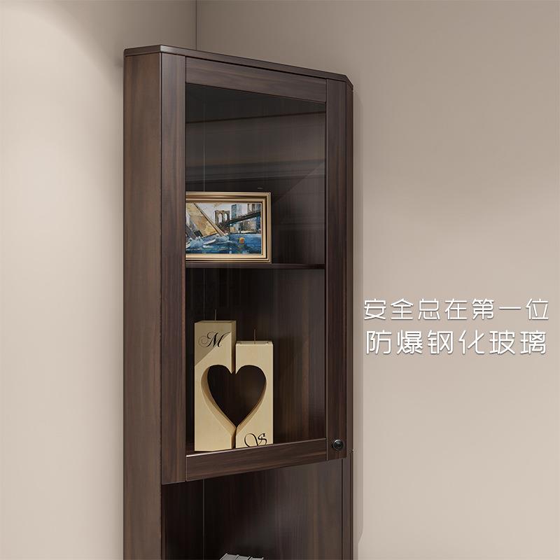 北欧三角柜现代简约拐角柜小户型客厅酒柜卧室转角边柜美式墙角柜