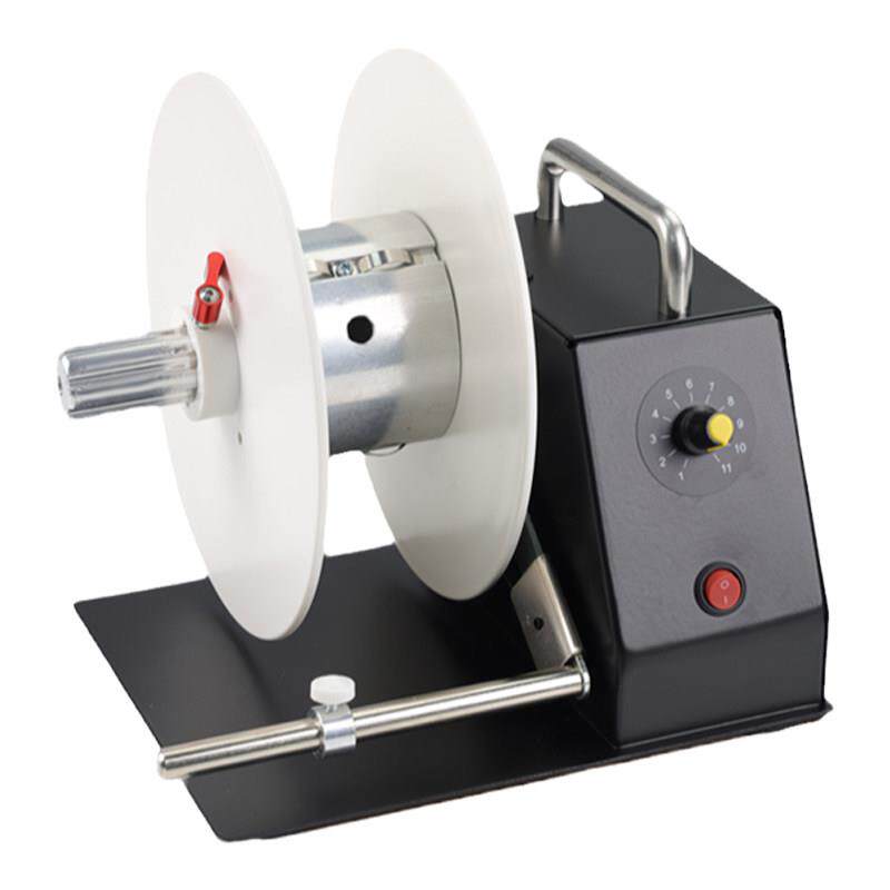 76mm大管芯标签回卷器自动工业级洗水唛回卷机打印机收卷器条码热