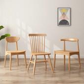 家用实木椅简长凳Aika 现代餐中办古风椅约 024实木椅茶椅公椅中式