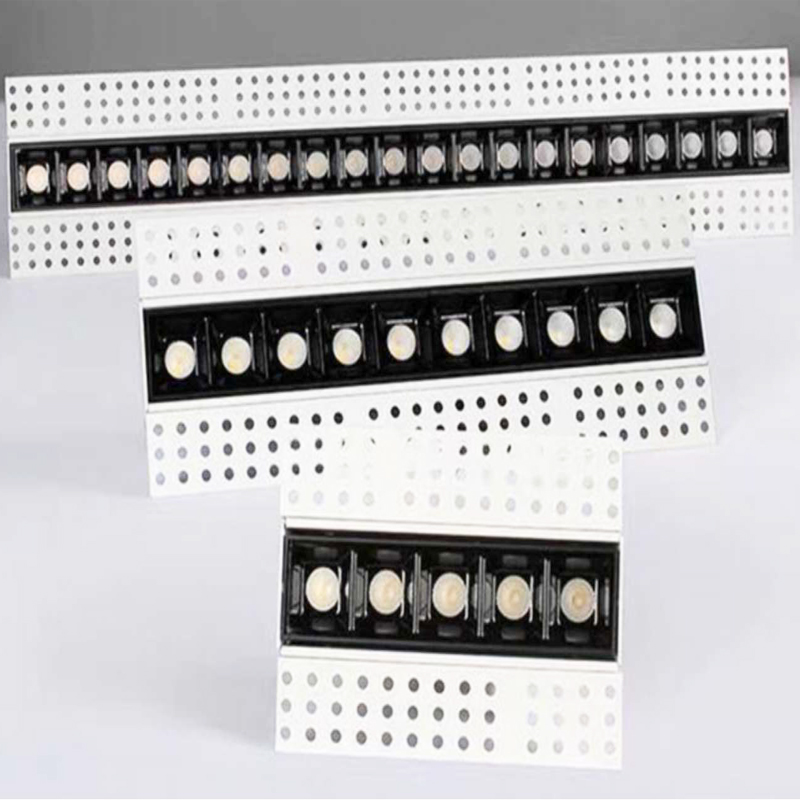 无主灯led嵌入式无边框射灯客厅餐厅酒店家用过道预埋线条磁吸灯