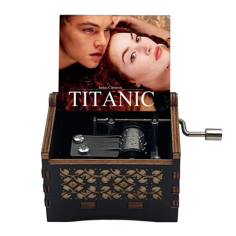 我心永恒八音盒泰坦尼克号Titanic音乐盒情侣创意生日礼木质摆件