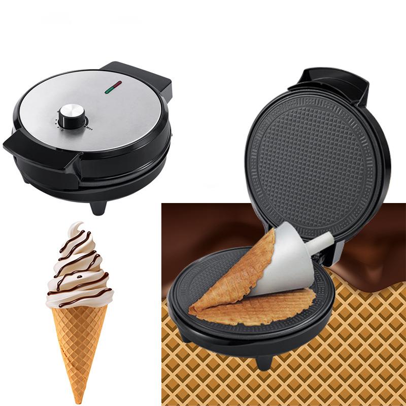 轻食煎烤机鸡蛋饼早餐雪糕卷蛋卷可调温控电饼铛Waffle machine
