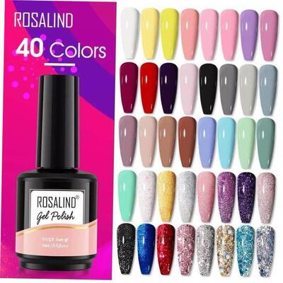 Gel Nail Polish 40 Colors Semi Permanent Manicure Nail Art