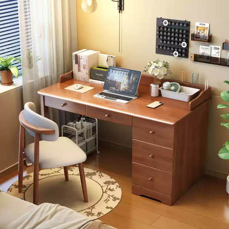 实木书桌成人写字桌现代简约电脑桌家用办公桌卧室桌