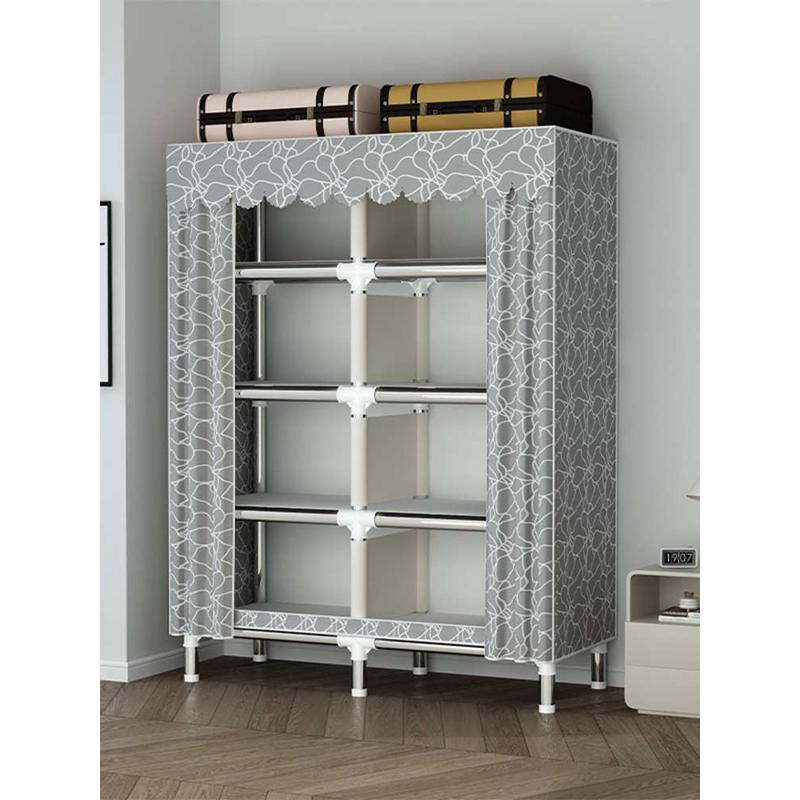 家用九宫格单人多格多层宝宝儿童出租房布衣柜简易衣柜组装卧室&