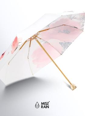 正品觅missrain玫瑰花雨伞女轻遮奢晴雨两用阳防伞晒防紫外线晴雨