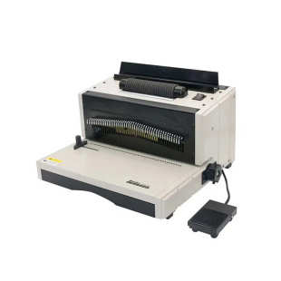 EC8706电动装订机单线圈标书办公文件打孔装订一体机