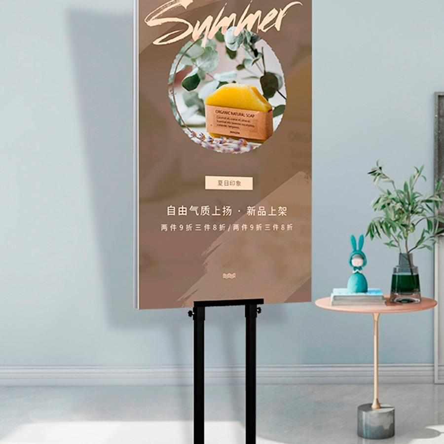 kt板展架立式落地式广告牌宣传pop画展示架支架海报架子立牌水牌