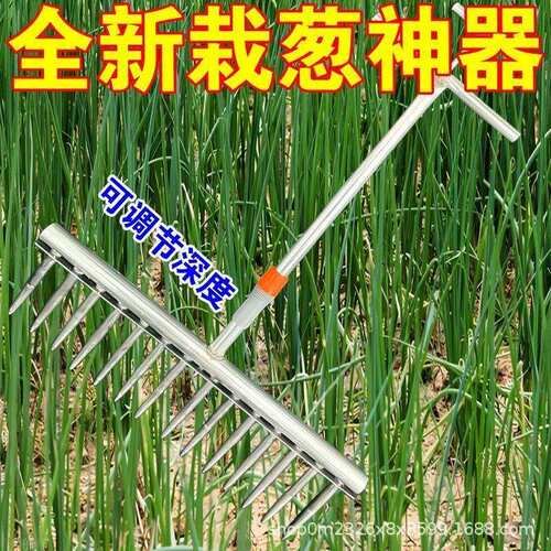 【栽苗打孔器】栽葱神器种菜工具大葱种植叉子栽苗农用小型打孔器