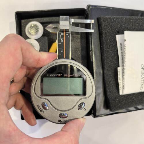电子圆形数显宝石卡尺 0-25MM/0.01MM厚度卡尺 钻石宝石珠宝测量