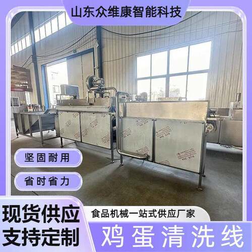 众维康鸡蛋清洗线自动喷淋商用玉米果蔬气泡清洗机蛋品加工设备