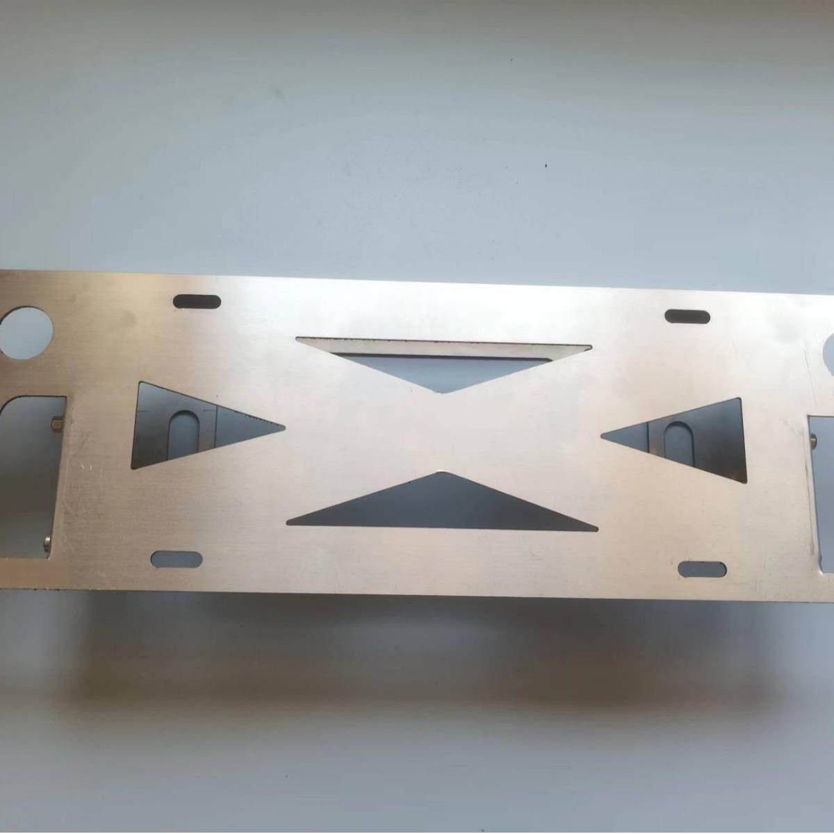 不锈钢越野车车牌架绞盘导绳器出绳口前杠改竞技杠上下平移 升降