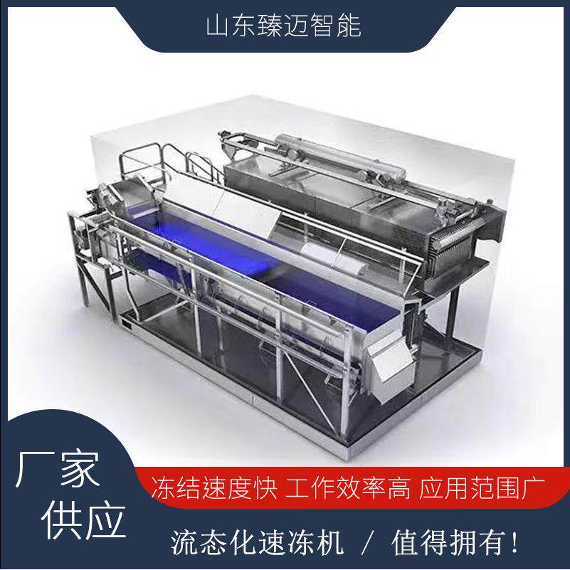 萝卜土豆丁流态化速冻机厂家商用冷冻速冻设备食品加工冷冻机器