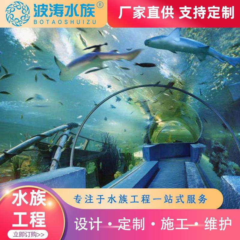 大型亚克力海洋馆景观工程设计承接大型海洋景观隧道工程设计安装