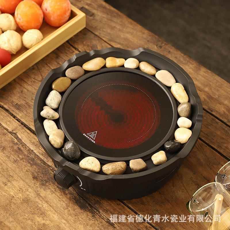 茶围炉煮茶家用室内205新款电陶炉煮器璃茶2壶电玻烤GDE火炉茶具