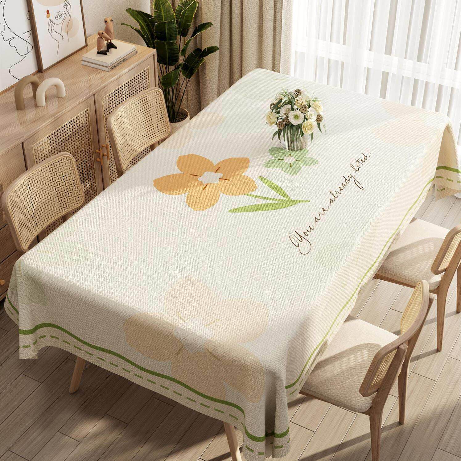 Nordic PVC tablecloth waterproof table cloth table mat 桌布 - 实物图