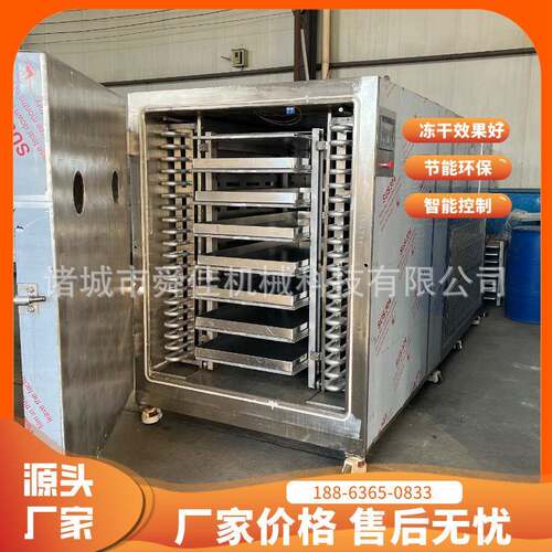 休闲食品秋葵无花果真空脱水冻干机白果何首乌低温冻干机