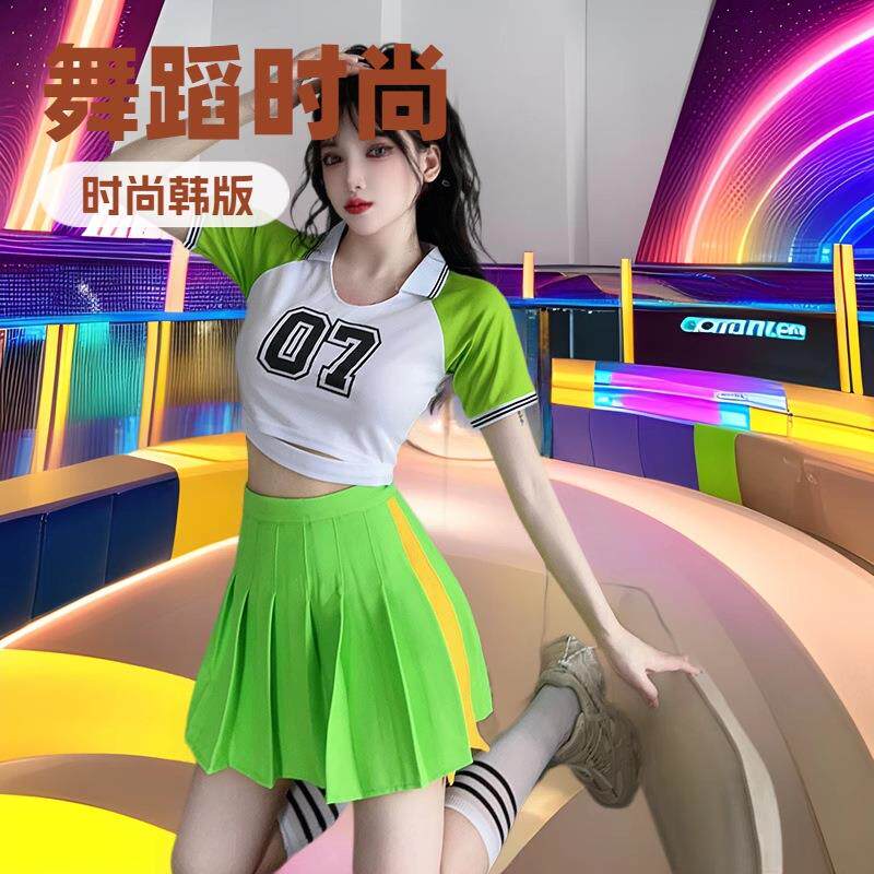 学生舞台年会表演服装韩版拉拉队服装女团风多场景通用可爱时尚