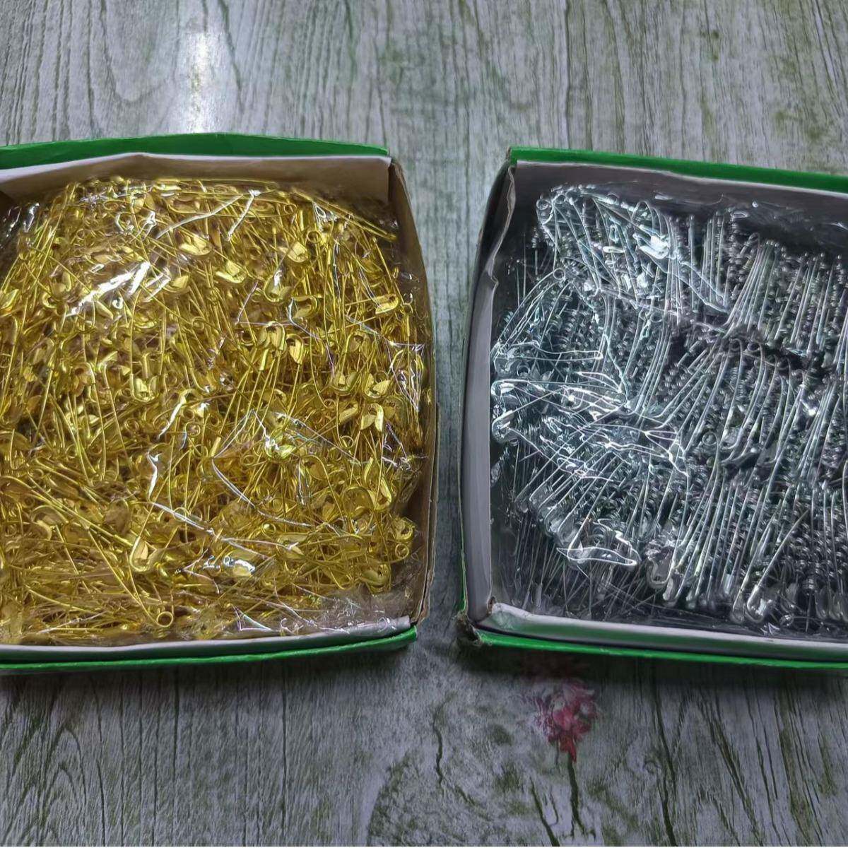 现货蝴蝶牌镀锌安全别针金色银色黑色红色安全锁扣针老式简易