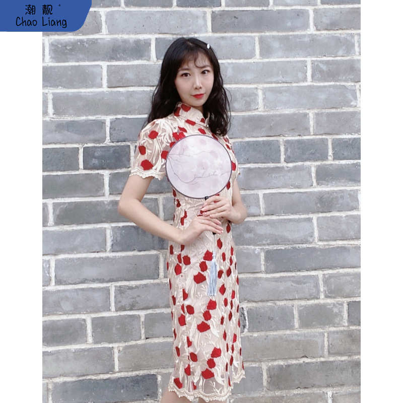 团扇宫扇半透明丝质扇子中国古典圆扇汉服旗袍走秀舞蹈装饰包邮