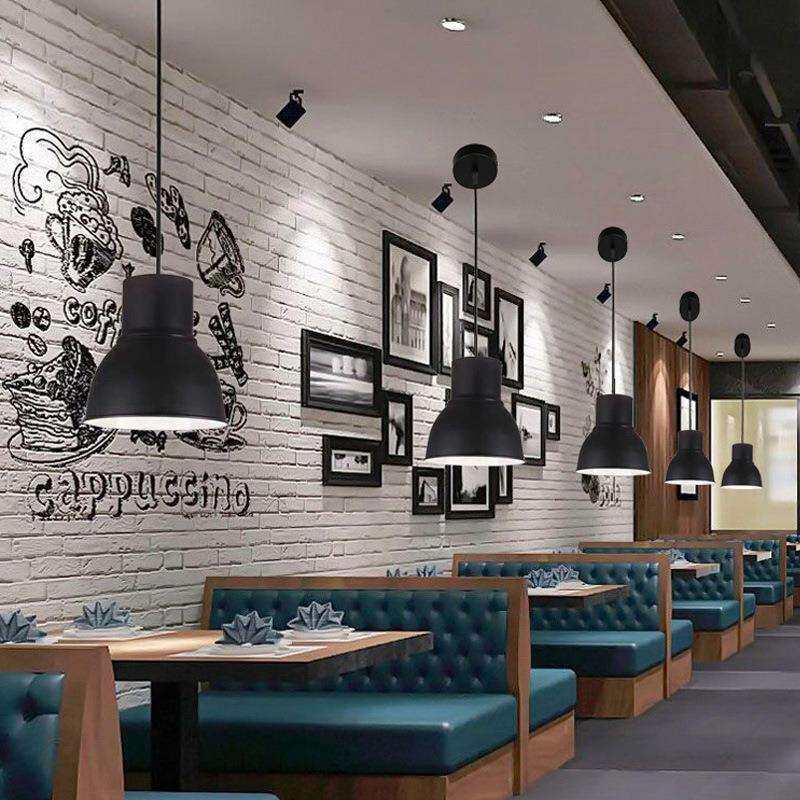现代简约工矿灯罩工业风创意个性吧台单头餐厅美发办公室工程吊灯
