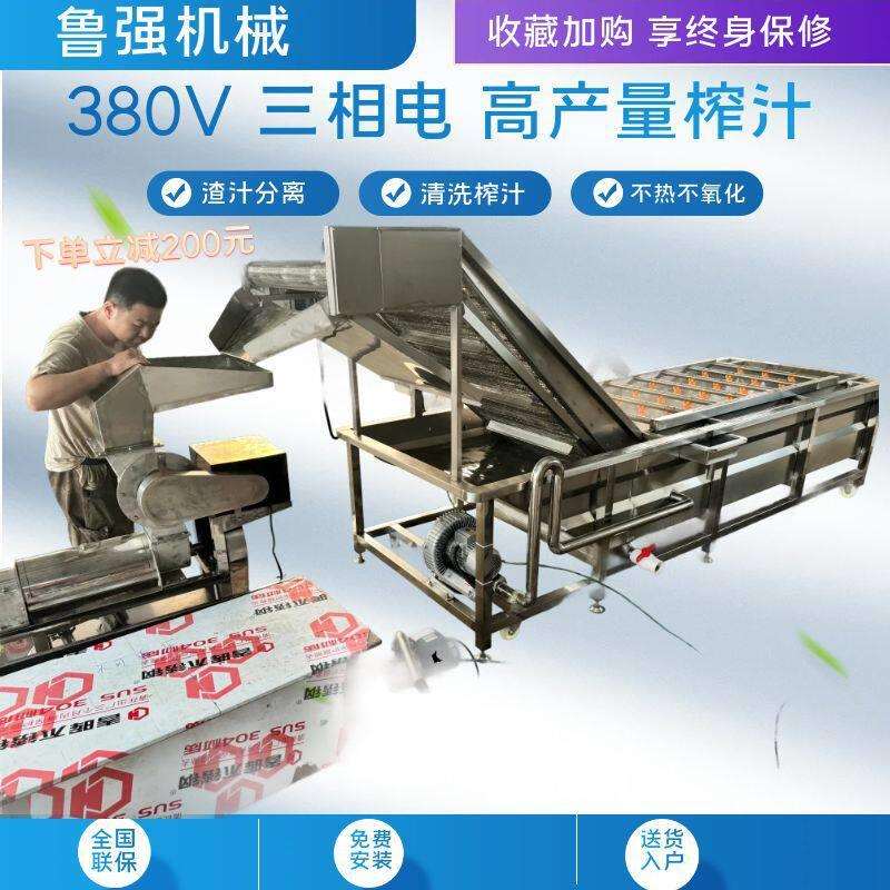 小型饮料果蔬汁设备 家用橄榄芹菜蔬菜榨汁机 螺旋蔬菜挤汁机