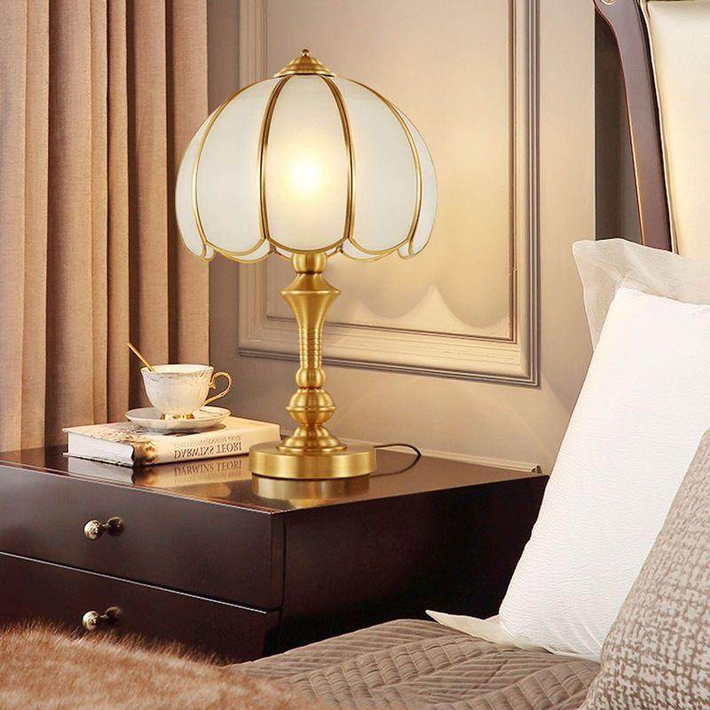 高档室全铜台灯欧式客厅房书卧美式饰复古床头书桌装铜灯具