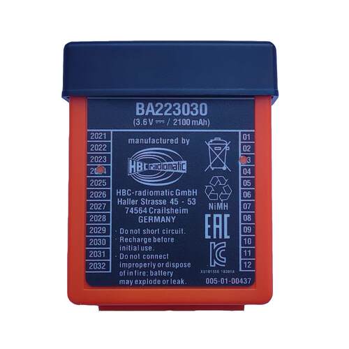 适用HBC泵车遥控器电池BA223030