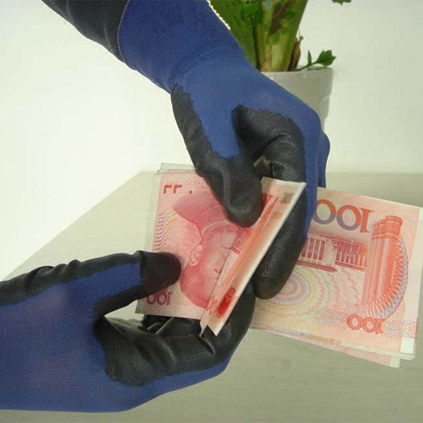 超薄点钞手套PU防静电指纹灵敏透气电子司机装配采摘仓储收银包邮
